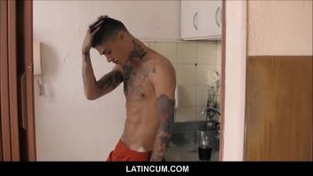 Latino Twink With Tattoos Fucked For Money POV
