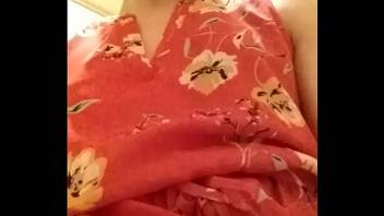 SissyToes showing tiny clitty in his pretty dress!!